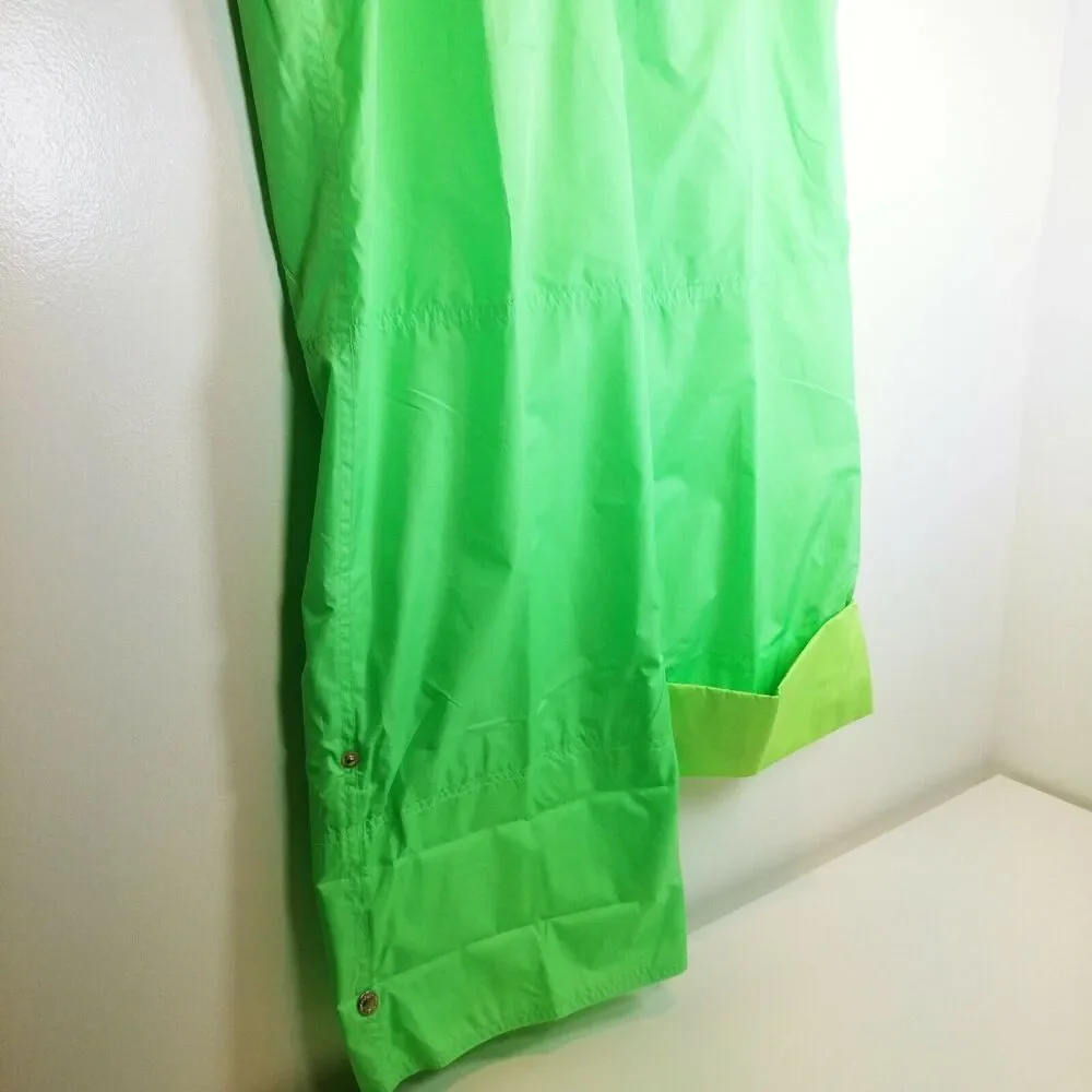Women OLEG CASSINI 2 Piece Windbreaker and Pants green Yacht Style Vented P L - Picture 7 of 11
